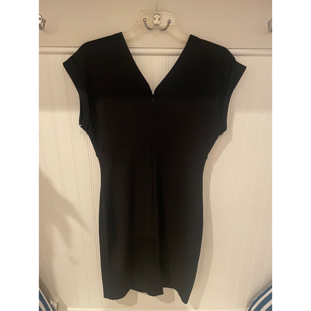 Siena Black V Neck Cap Sleeve Sheath Dress Size 8 Cocktail‎ Party